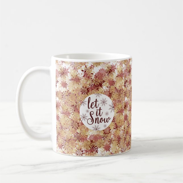 Lassen Sie es schneit Kaffeetasse (Links)