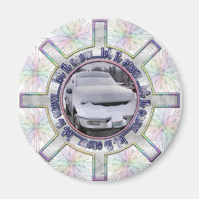 Lassen Sie es schneit Magnet (Vorne)