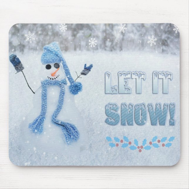 Lassen Sie es schneit Mousepad (Vorne)