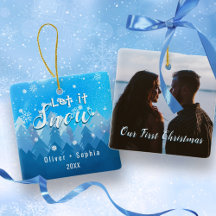 Lassen Sie es schneit unser 1. Weihnachtsblau