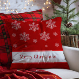Lassen Sie es schneit Weihnachtskissen, rot Kissen