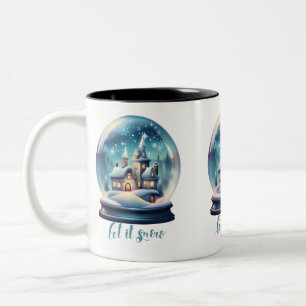 Lassen Sie es schneit Zweifarbige Tasse