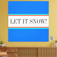 LASSEN SIE ES SNOW Sky Blue Red White Racing Strei