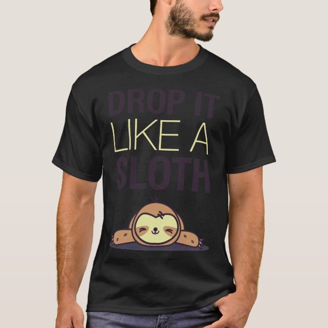 Lassen Sie es wie eine glänzende Funny Flatth fall T-Shirt (Vorderseite)