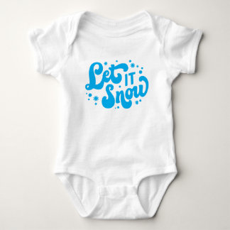 Lassen Sie es Winter-Design erstrahlen Baby Strampler