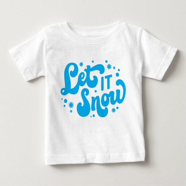 Lassen Sie es Winter-Design erstrahlen Baby T-shirt (Vorderseite)