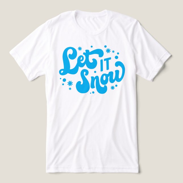 Lassen Sie es Winter-Design erstrahlen Tri-Blend Shirt (Design Vorderseite)