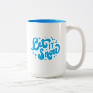 Lassen Sie es Winter-Design erstrahlen Zweifarbige Tasse