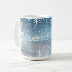 Lassen Sie es Winterwetter-Schneecup-Tasse schwitz Kaffeetasse