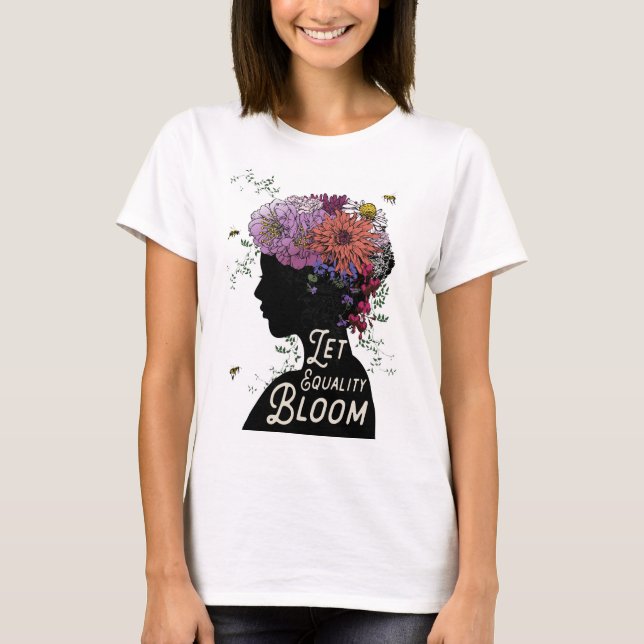 Lassen Sie Gleichheits-Blüte - Slouchy Freund-T - T-Shirt (Vorderseite)
