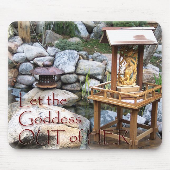 Lassen Sie Göttin heraus Mousepad (Vorne)