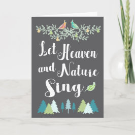 Lassen Sie Himmel und Natur christliches Feiertagskarte