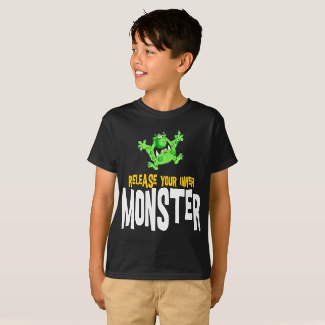 Lassen Sie Ihr inneres Monster frei T-Shirt (Vorne ganz)