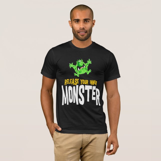 Lassen Sie Ihr inneres Monster frei T-Shirt (Vorne ganz)