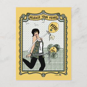 Lassen Sie Ihre Ängste_C_ Postkarte frei