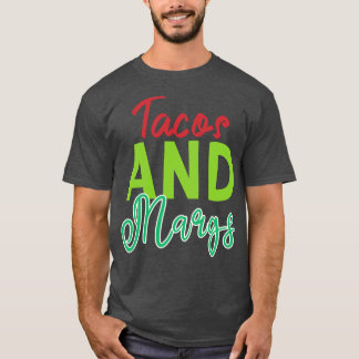 Lassen Sie Ihre Fiesta mit Tacos und Margs pro Jah T-Shirt