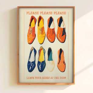 Lassen Sie Ihre Schuhe an der Tür Druckbare Wandku Poster