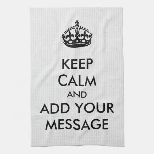 Lassen Sie Ihre Selbst ruhiges Küchen-Tuch Geschirrtuch