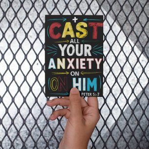 Lassen Sie Ihre Sorgen los, verkraften Sie Frieden Postkarte