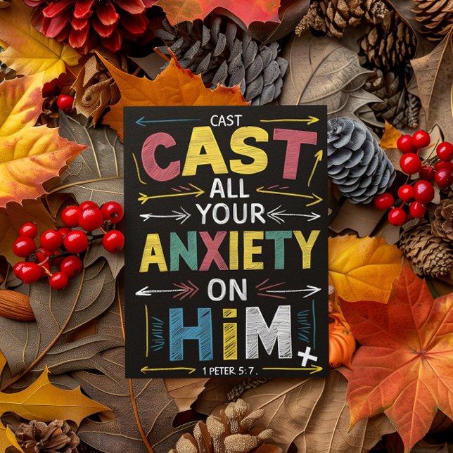 Lassen Sie Ihre Sorgen los, verkraften Sie Frieden Postkarte (Von Creator hochgeladen)