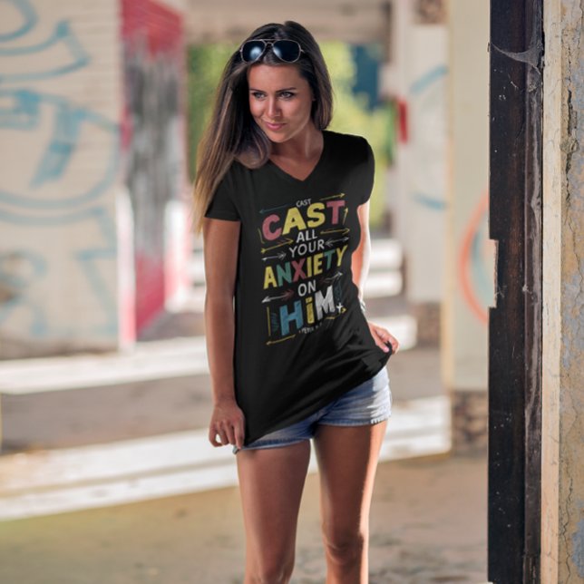 Lassen Sie Ihre Sorgen los, verkraften Sie Frieden T-Shirt (Von Creator hochgeladen)