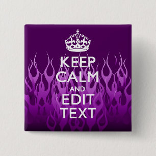 Lassen Sie Ihren Text Ruhe auf lila laufenden Button