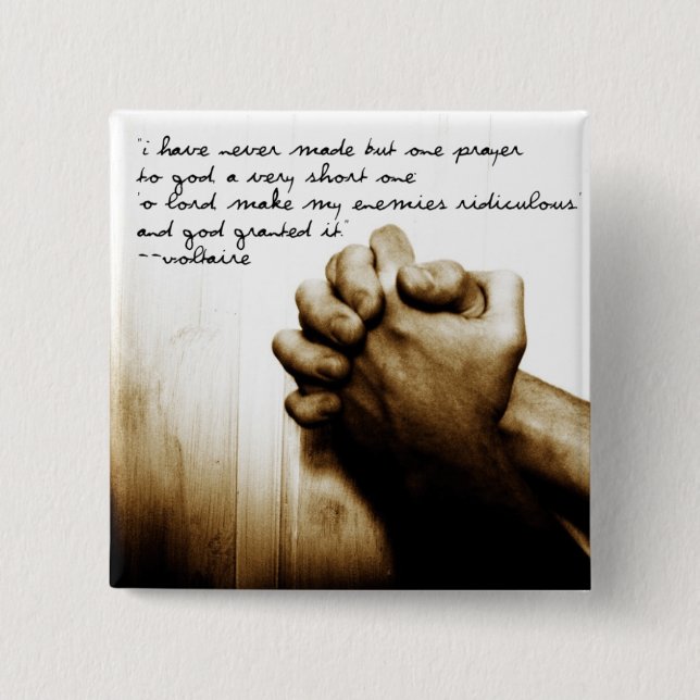 Lassen Sie meine Feinde lächerlich sein Button (Vorderseite)