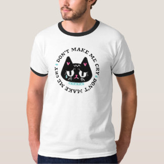 Lassen Sie mich keinen Cat Graphic Art Slogan wein T-Shirt