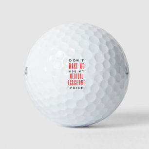 Lassen Sie mich meine medizinische Assistenzstimme Golfball