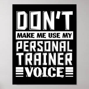 Lassen Sie mich meine persönliche Trainerstimme ni Poster