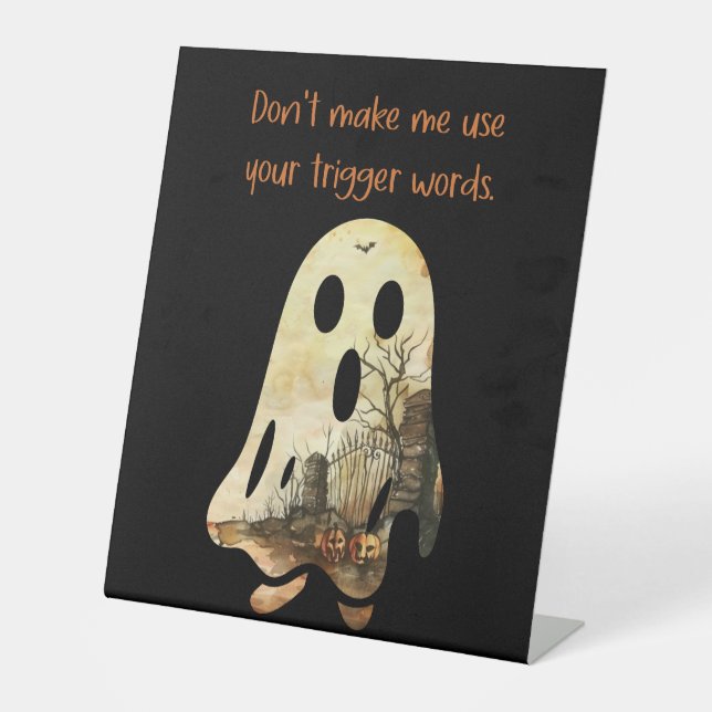 Lassen Sie mich nicht das Pedestal-Zeichen Ihres T Sockelschild (Vorderseite)