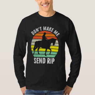 Lassen Sie mich nicht den schwarzen, sarkastischen T-Shirt