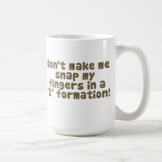 Lassen Sie mich nicht meine Finger-Tasse reißen Tasse