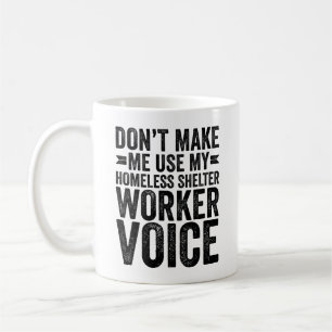 Lassen Sie mich nicht meine heimatlose Stimme als Kaffeetasse