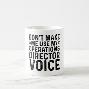 Lassen Sie mich nicht meine Stimme des Betriebslei Kaffeetasse