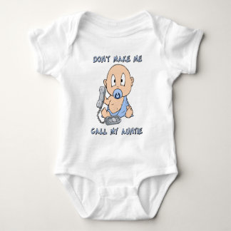 Lassen Sie mich nicht meine Tante anrufen Baby Strampler