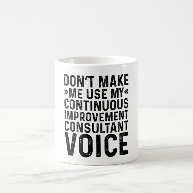 Lassen Sie mich nicht meinen kontinuierlichen Verb Kaffeetasse (Mittel)