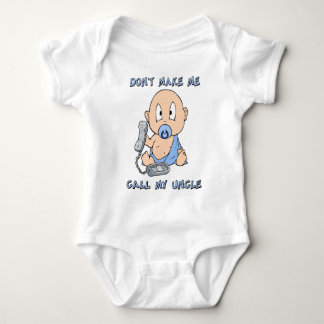Lassen Sie mich nicht meinen Onkel anrufen Baby Strampler