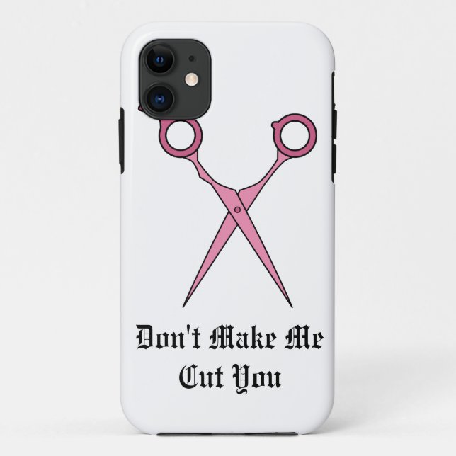 Lassen Sie mich nicht Sie schneiden (rosa Case-Mate iPhone Hülle (Rückseite)