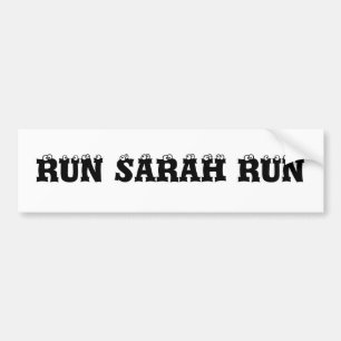 LASSEN SIE SARAH-LAUF LAUFEN AUTOAUFKLEBER