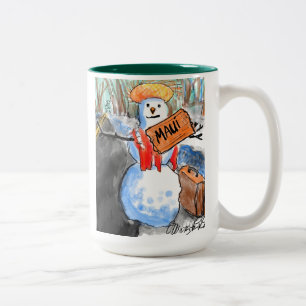 Lassen Sie sich eine MAUI kleine Weihnachtsfeier T Zweifarbige Tasse