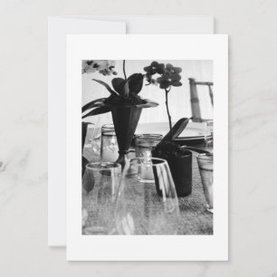 LASSEN SIE SICH GEMEINSAM SCHWARZEN/WEISSE PARTY E EINLADUNG