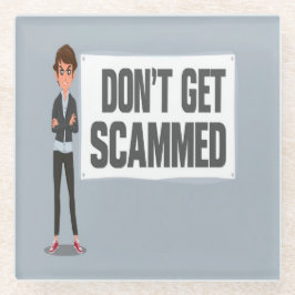 Lassen Sie sich kein gepanzertes Banner neben eine Glasuntersetzer