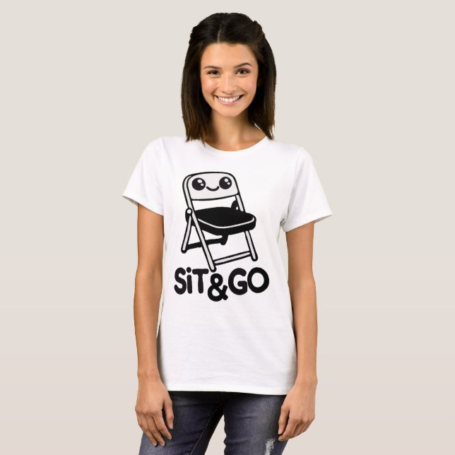 Lassen Sie sich mit unserem Sit & Go-Klappstuhl vo T-Shirt (Vorne ganz)