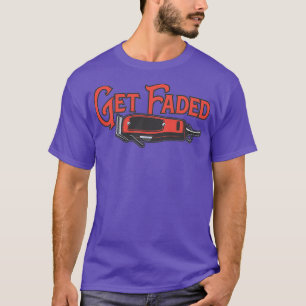 Lassen Sie sich verblasste Razor Barbers Haarschni T-Shirt