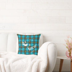 Lassen Sie sich von Blue Kariert Holiday Modern Kissen