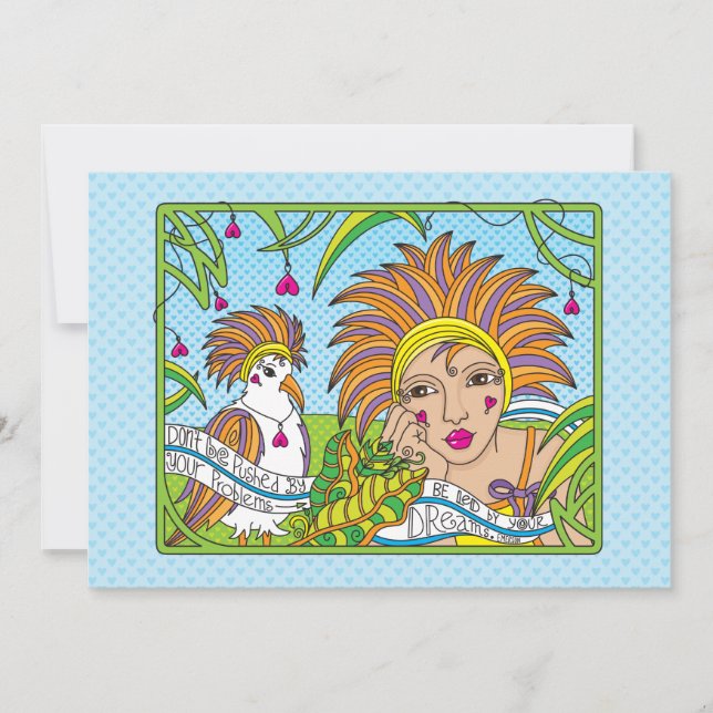 Lassen Sie sich von Ihrer Dreams_Flat Card 7"x5" l (Vorderseite)