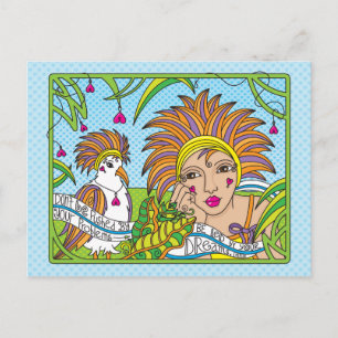 Lassen Sie sich von Ihrer Dreams_ Postkarte leiten