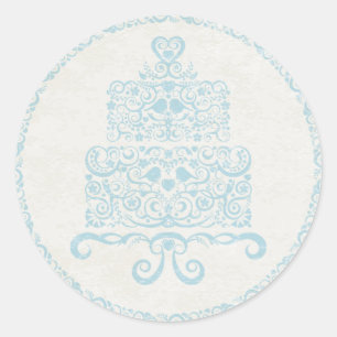 Lassen Sie sie Cake Sticker essen - blau