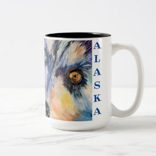 Lassen Sie uns ALASKA zwei Töne 15oz Kaffee-Tasse Zweifarbige Tasse